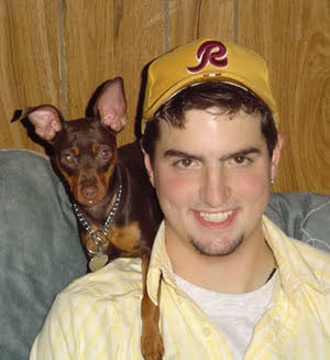 Aaron smiling